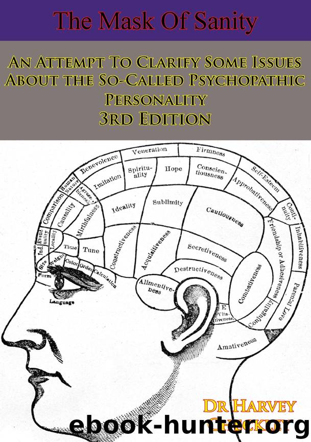 The Mask of Sanity by Dr. Hervey M. Cleckley free ebooks download